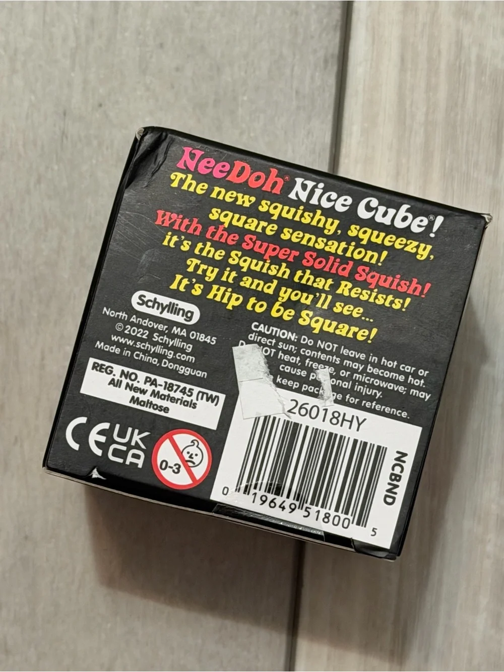 NWT NeeDoh Schylling Blue Nice Cube 2.25” Viral Suiqhsy Satisfying Fidget Toy